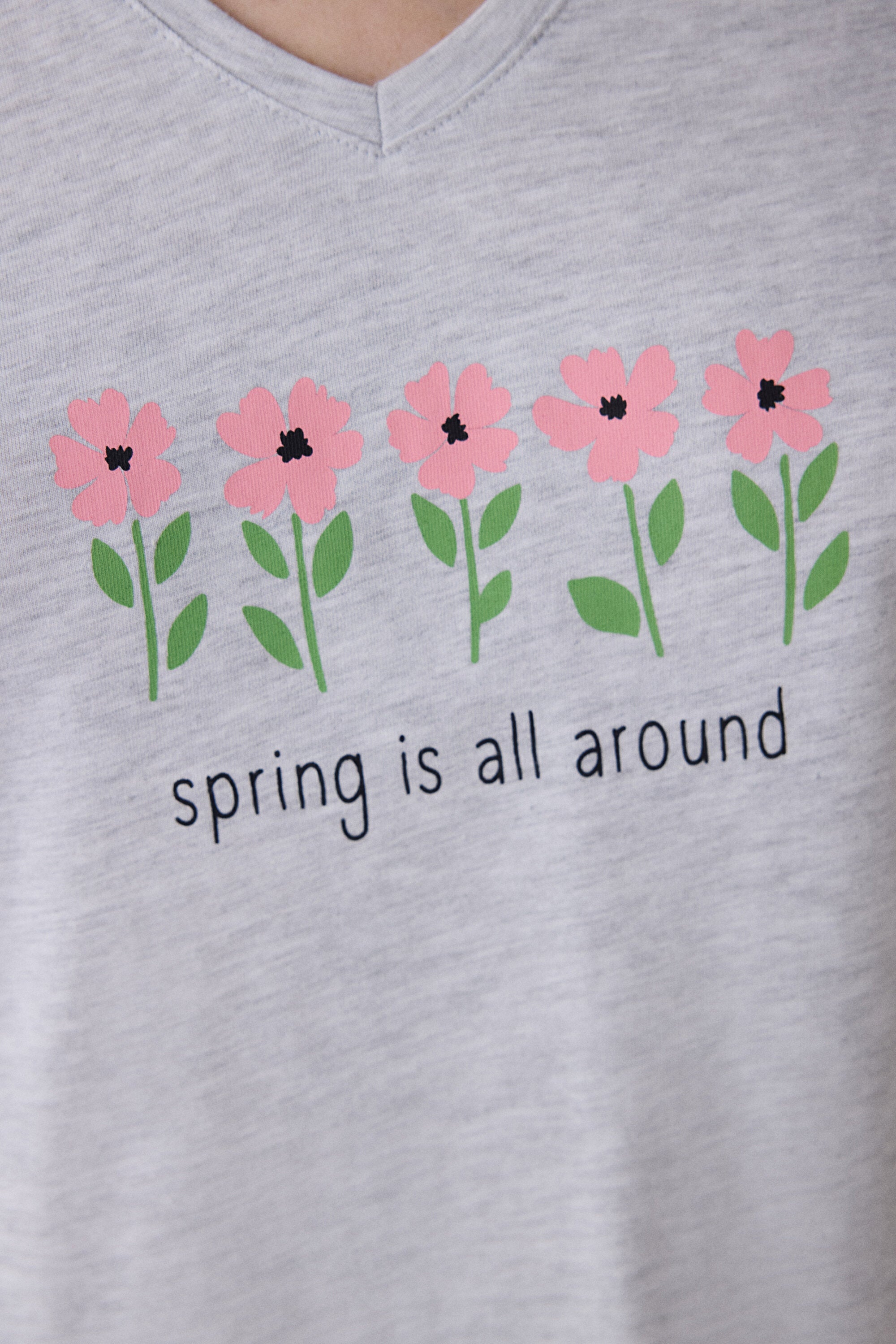 Spring Time Capri Multicolored Pajama Set