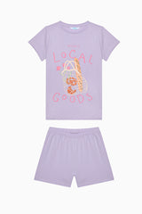 Girl Local Multicolored 2-Piece Pajama Set