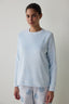 Light Blue Magic Crew Neck Sweatshirt Pajama Top
