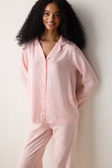 Cute Bows Shirt Pants Pajama Set