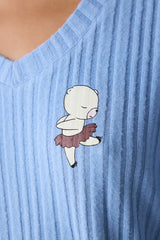 Bearlerina Blue Pants Pajama Set