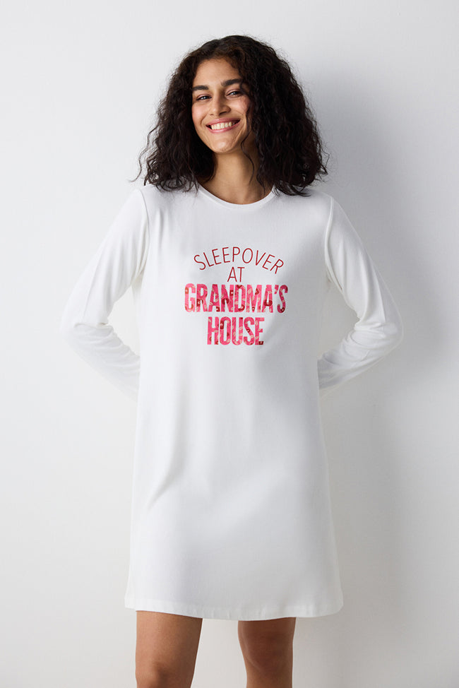 Floral Off White Thermal Dress Main Image