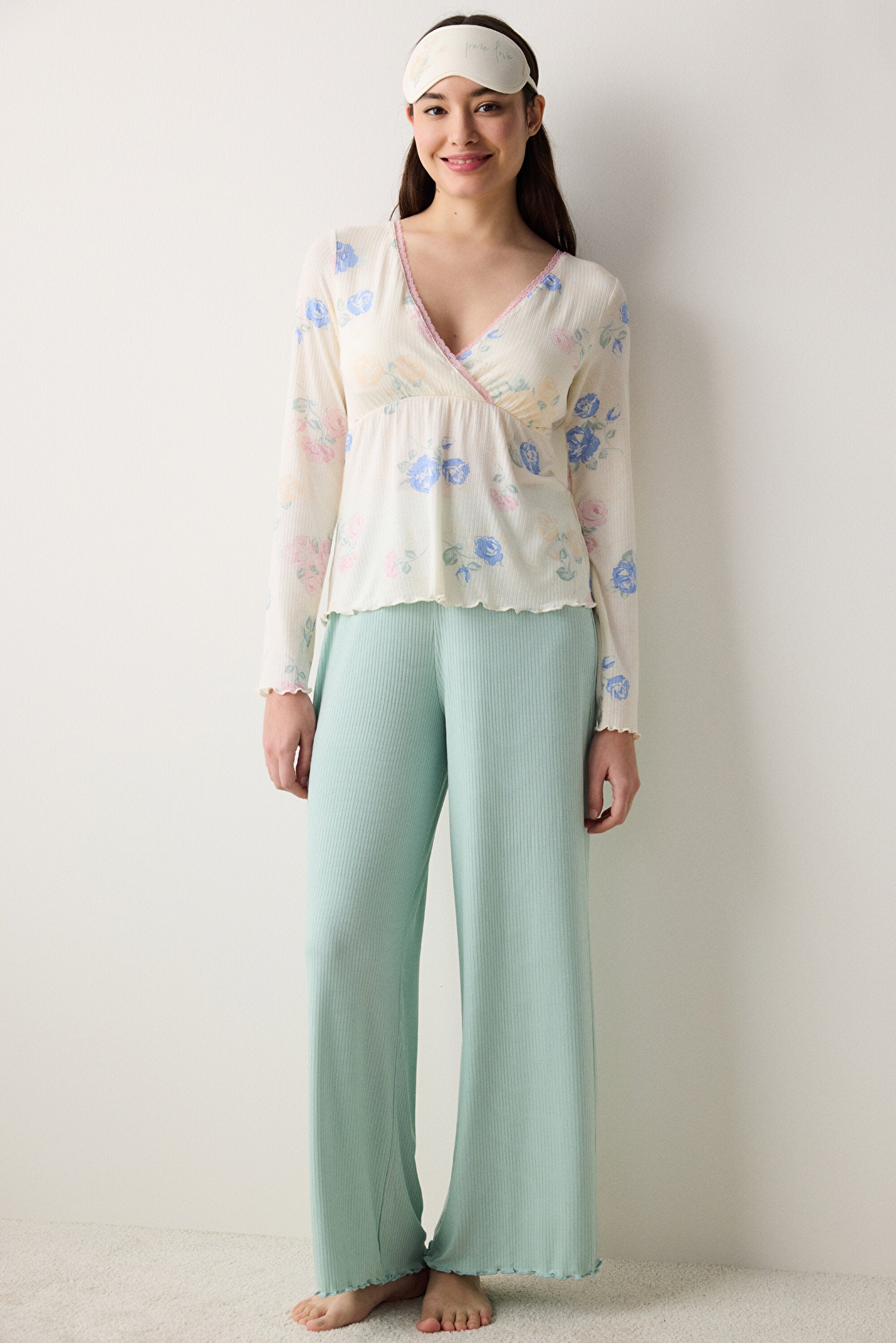 Marina Printed Ecru T-Shirt