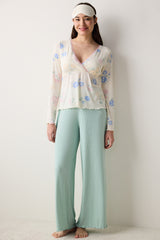 Marina Printed Ecru T-Shirt