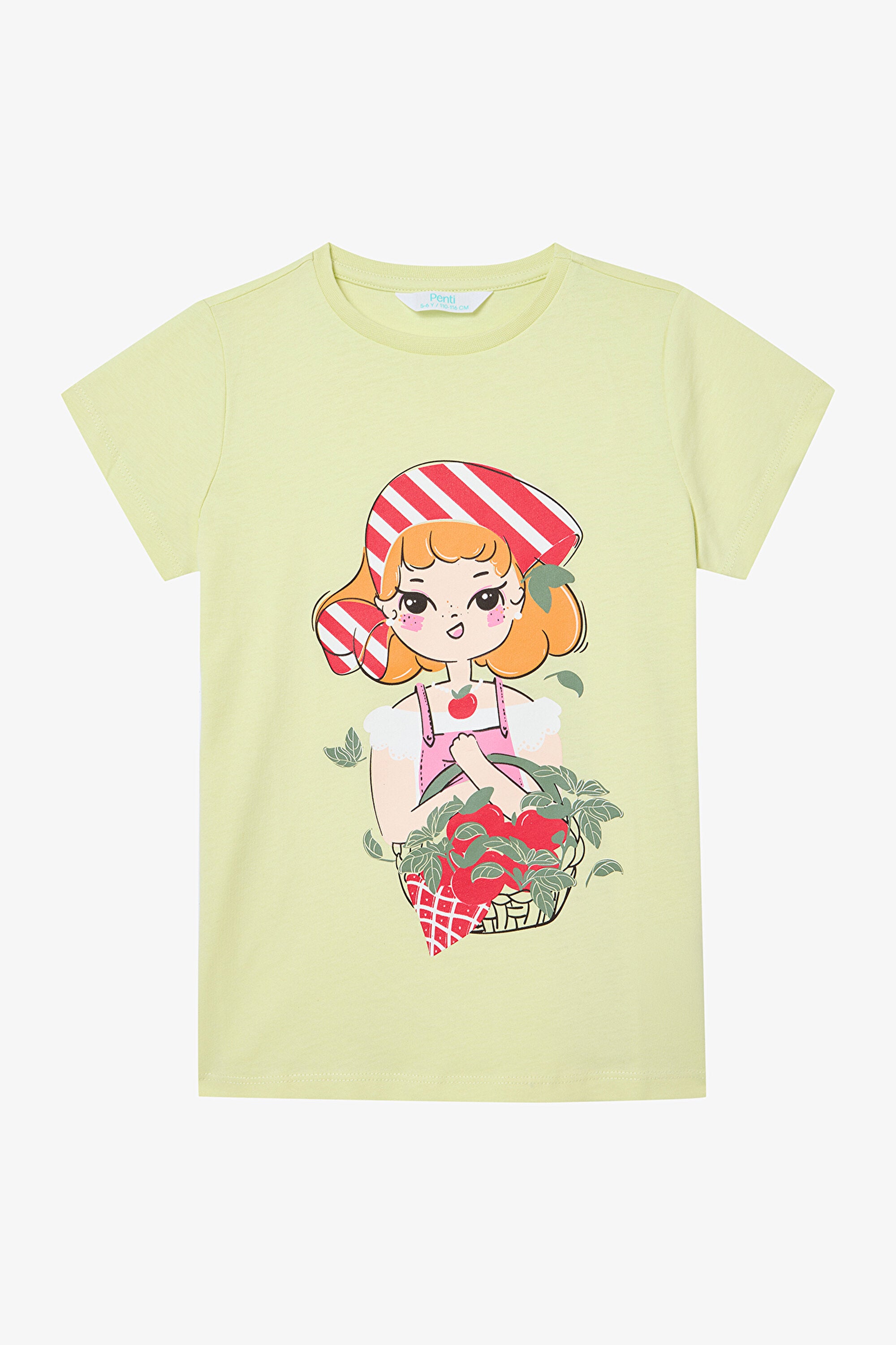 Girls Tomato Sauce Multicolored 2-Piece Pajama Set