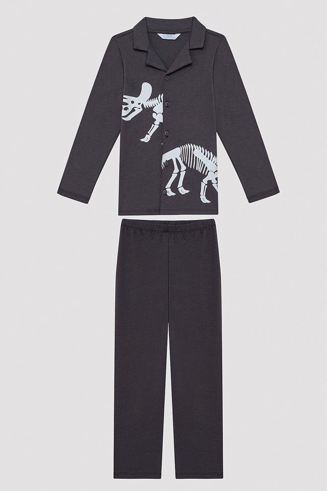 Boys Fossil PJ Set Hover Image