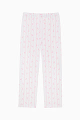 Girl Roses Shirt Off White Pajama Set