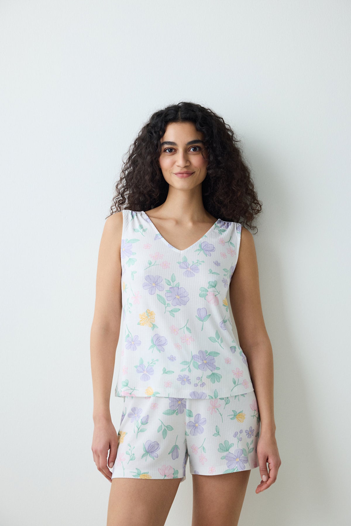 Love More Printed Multicolored Tank Top