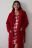 Red Good Mood Hooded Robe