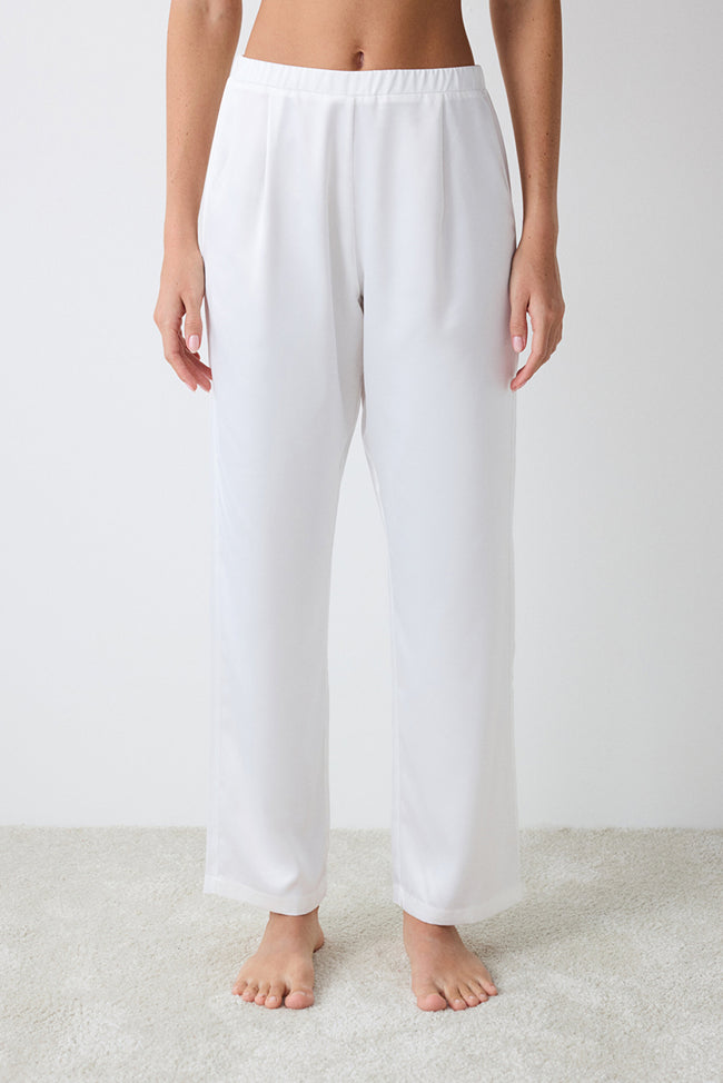 Bridal Aura Satin Trousers Hover Image