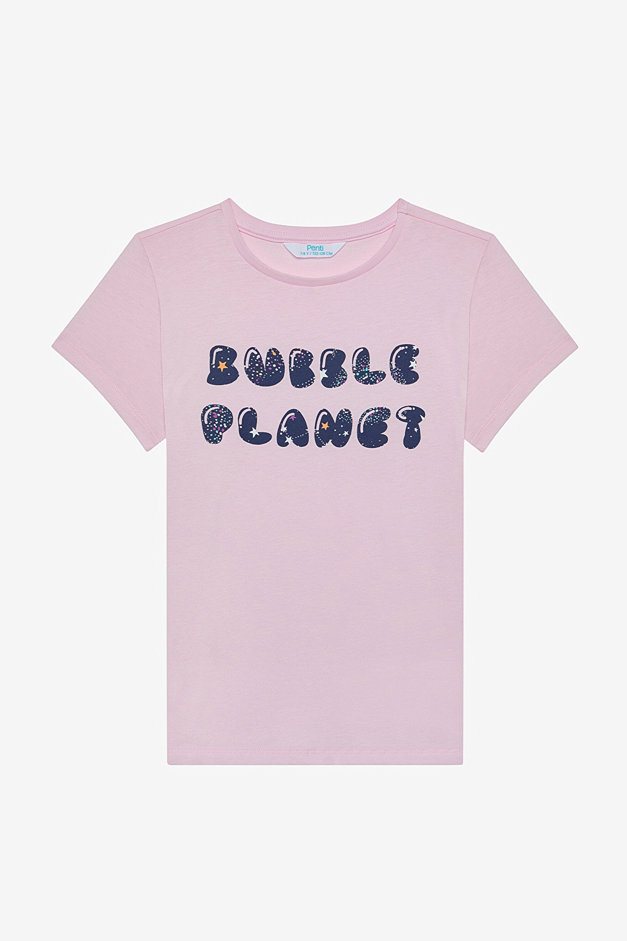 Girls Bubble 2-Piece Multicolored Pajama Set