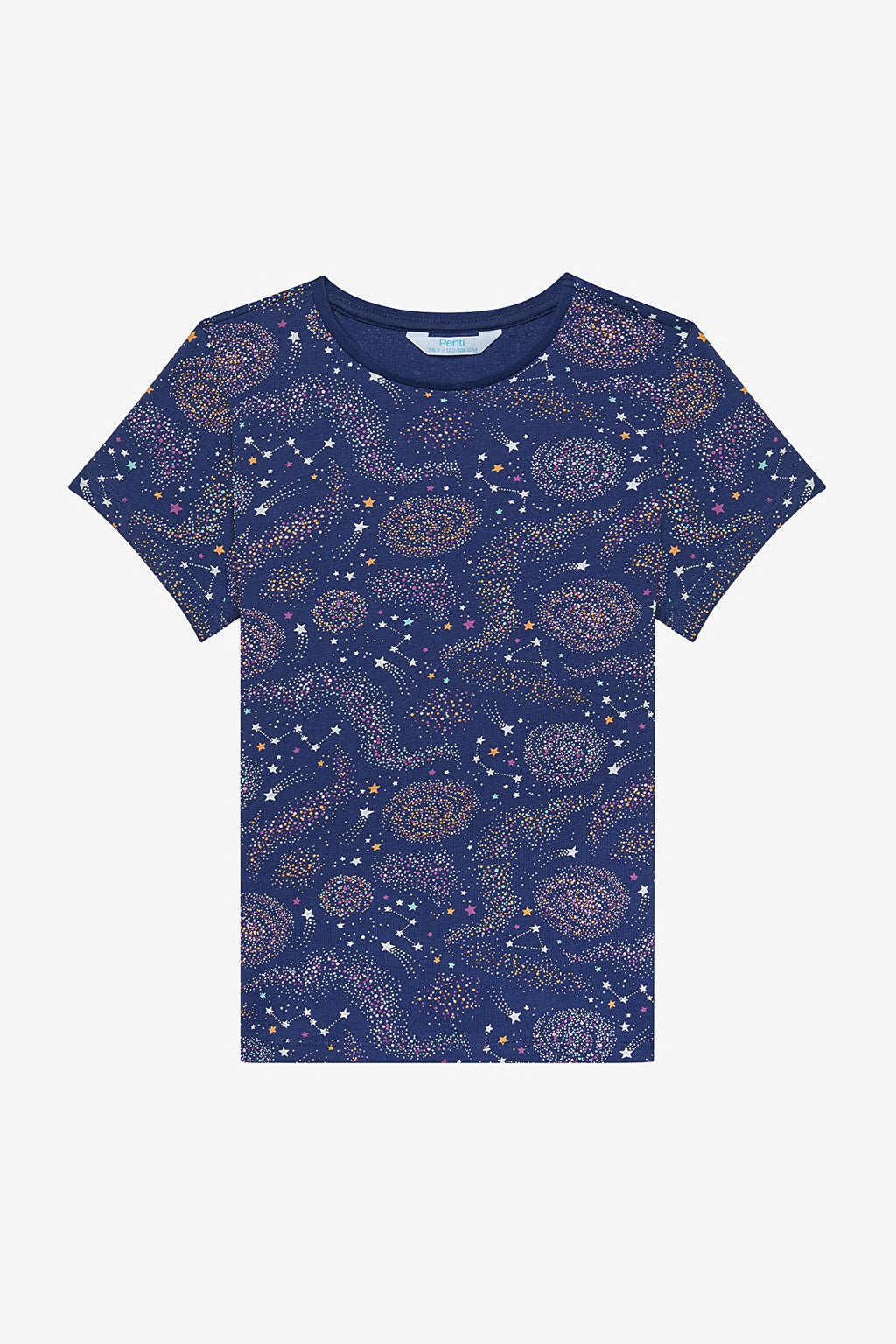 Girls Bubble 2-Piece Multicolored Pajama Set