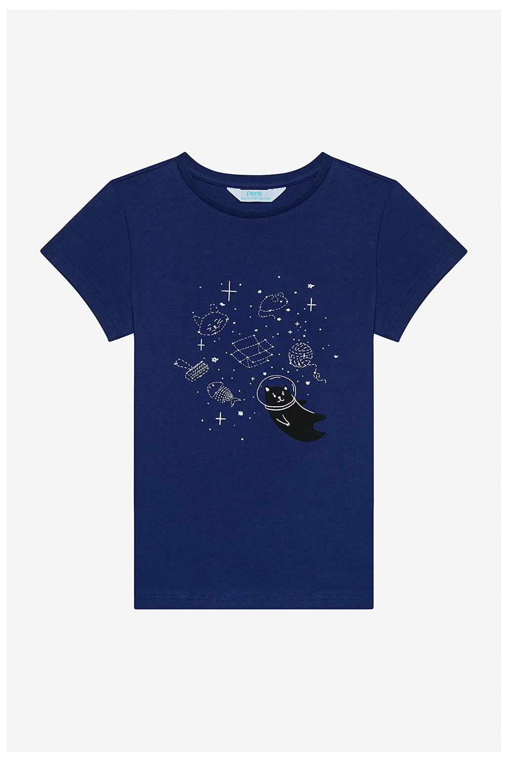 Boy Cat Galaxy 2-Piece Multicolored Pajama Set