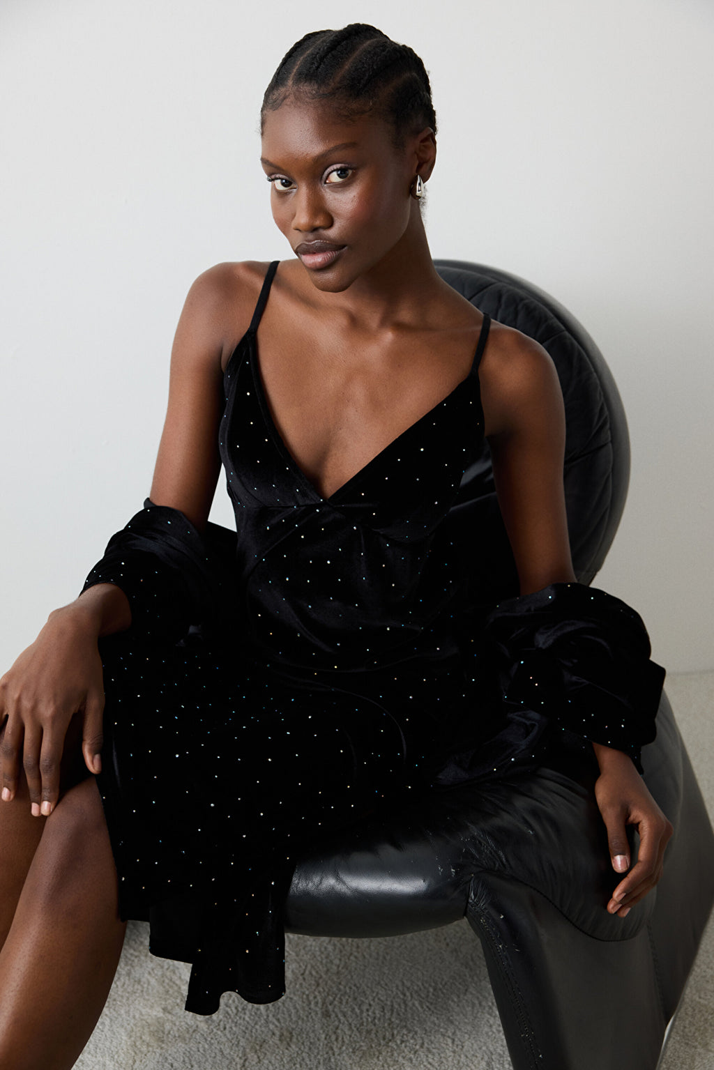 Party Velvet Black Dress