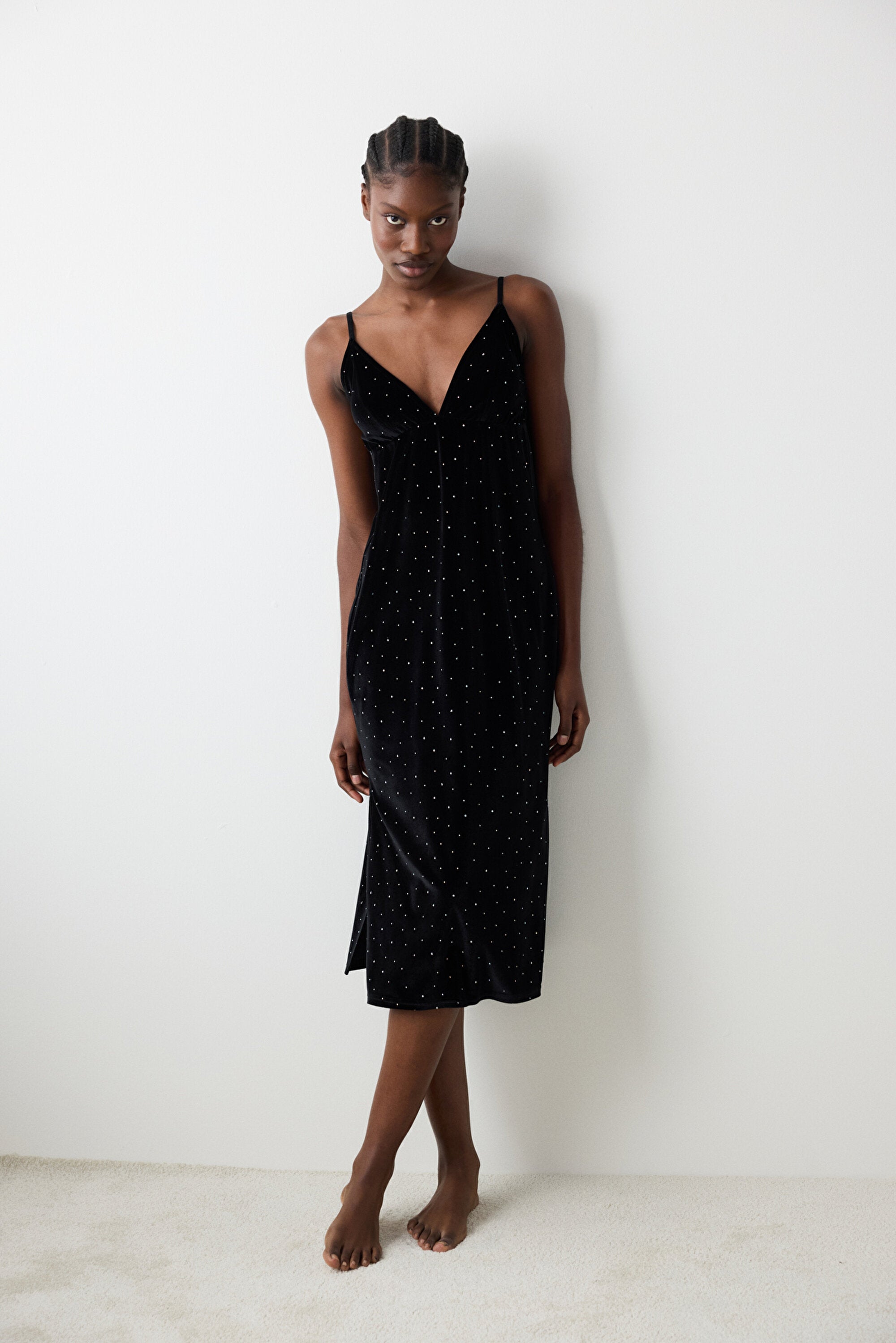 Party Velvet Black Dress