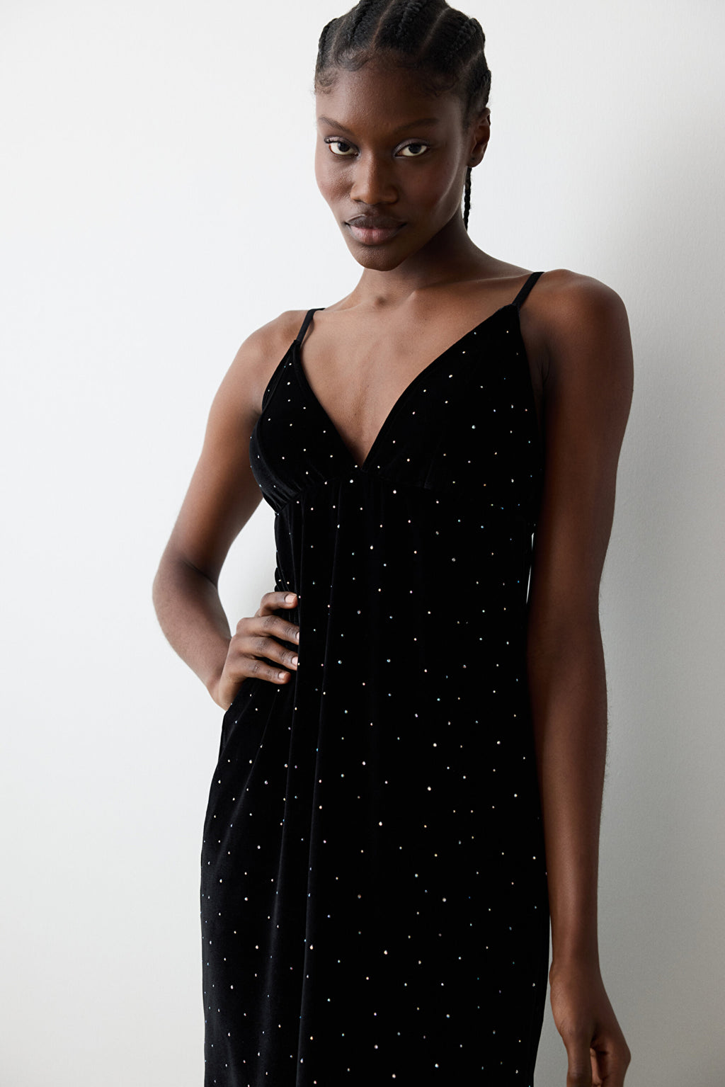 Party Velvet Black Dress