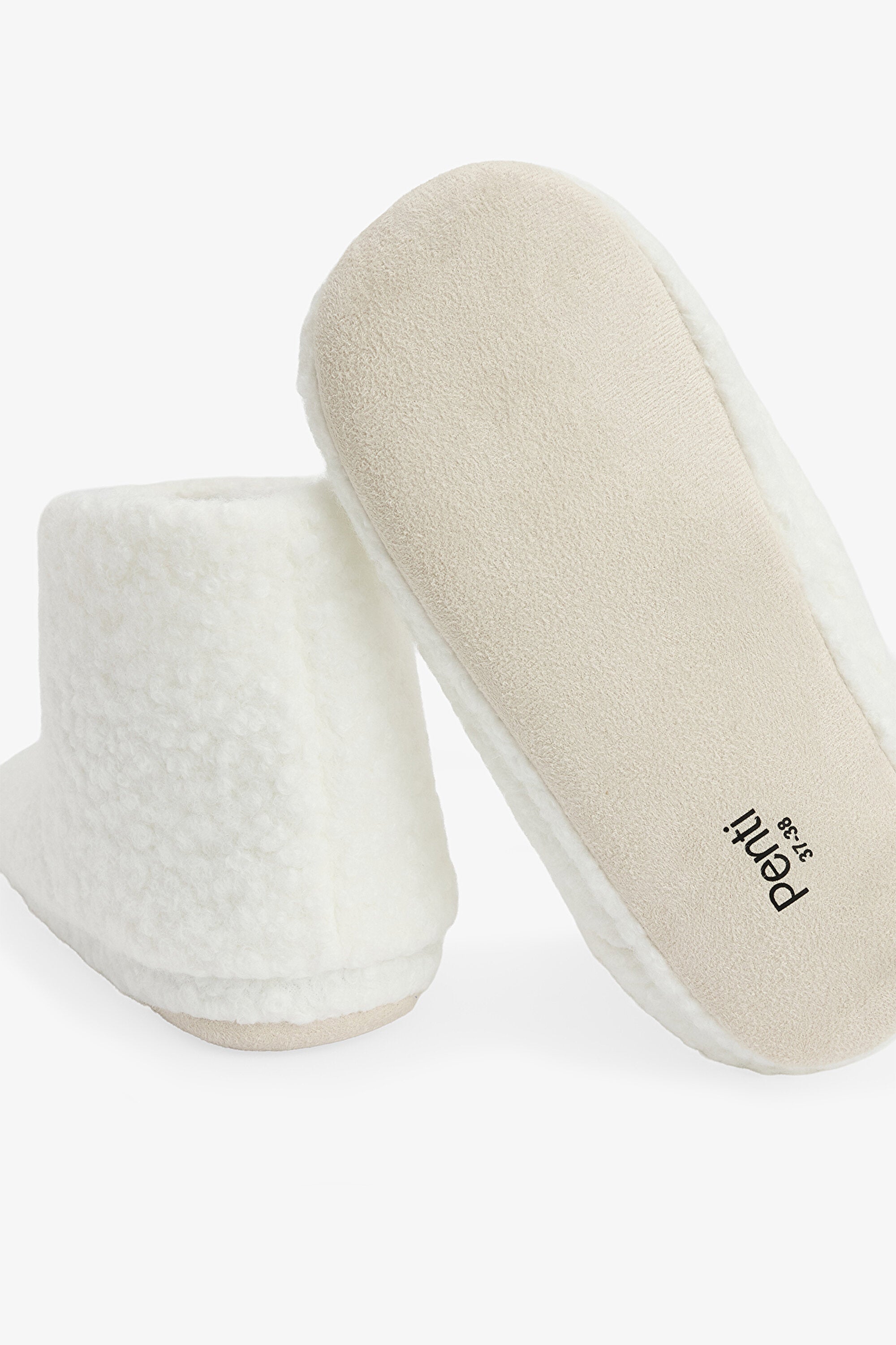 Off White Feel Good Slogan Embroidered Slippers