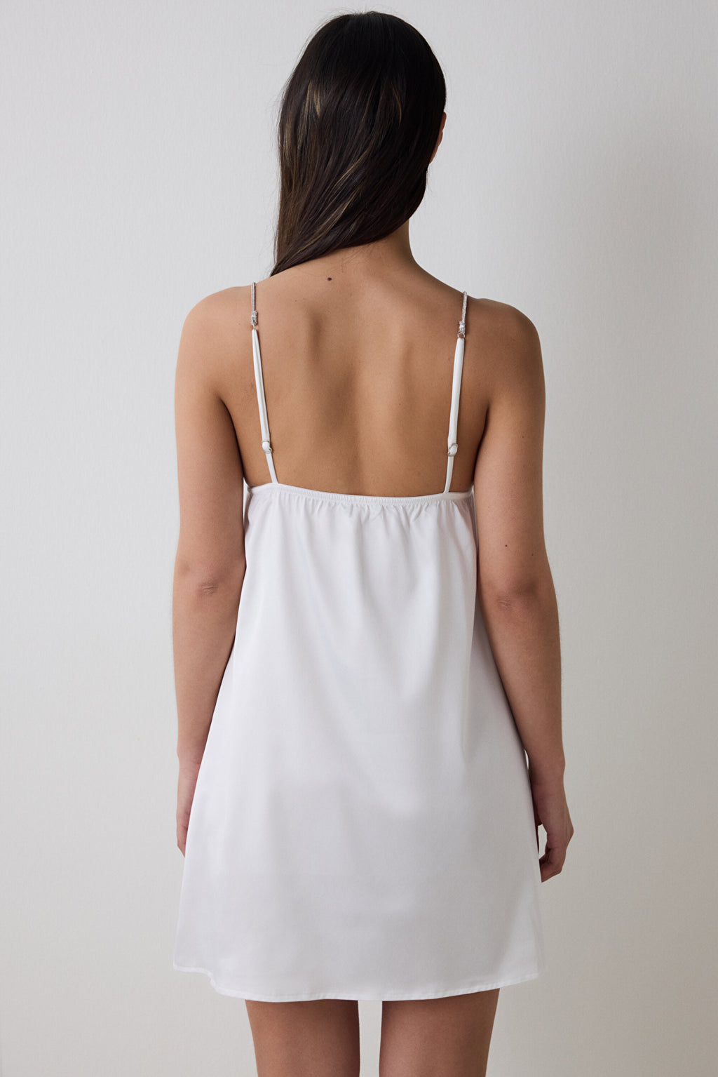 Bridal Delicate Satin Off White Nightgown