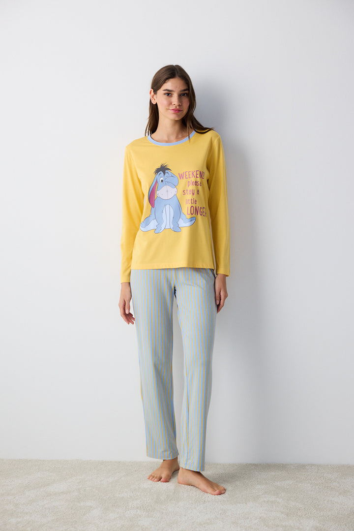 Eeyore Multicolored Pants Pajama Set