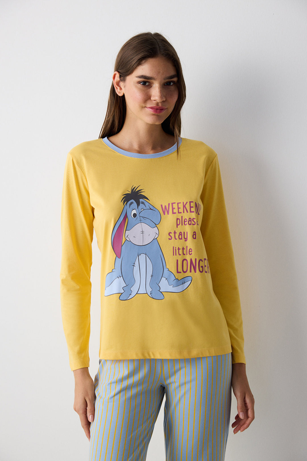 Eeyore Multicolored Pants Pajama Set