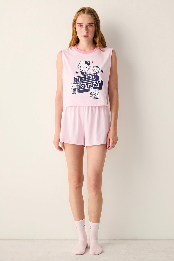 Sanrio Pink Shorts Pajama Set