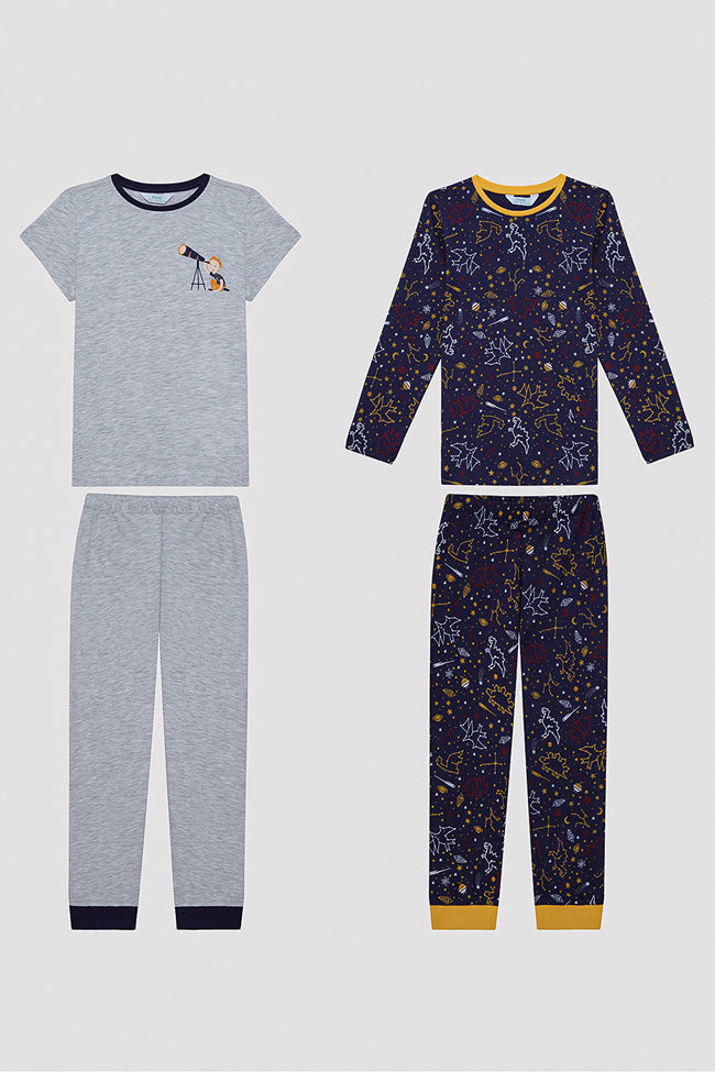 Boys Galaxy Watcher 2in1 PJ Set Hover Image