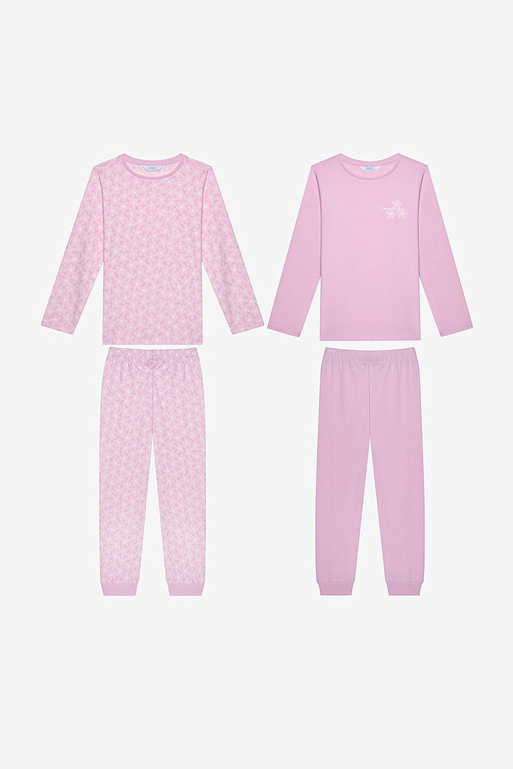 Cotton Girl Flowerland 2-Piece Multicolored Pajama Set