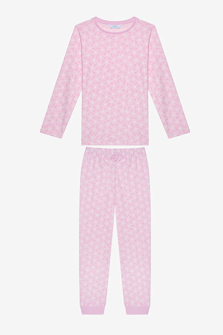 Cotton Girl Flowerland 2-Piece Multicolored Pajama Set