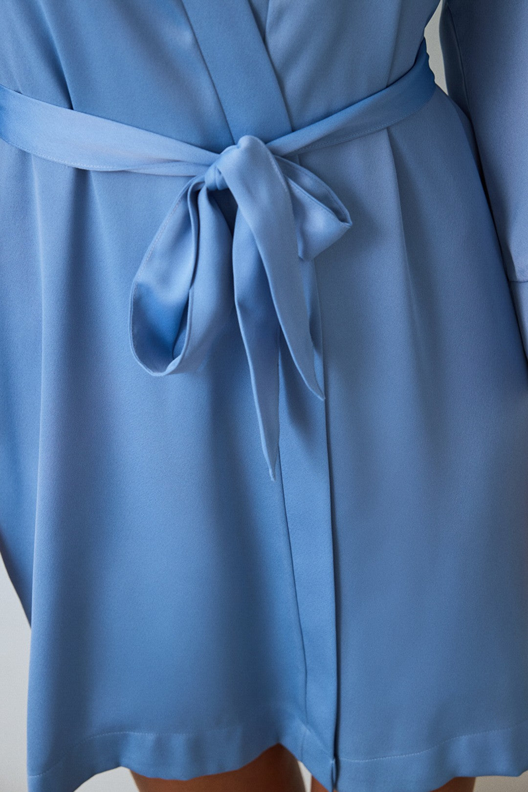 Blue Luna Belted Satin Dressing Gown