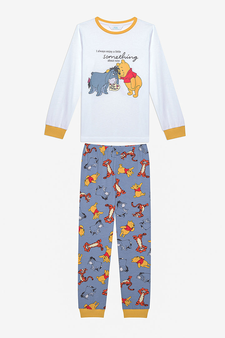 Unisex Winnie And Eeyore Multicolored Pajama Set