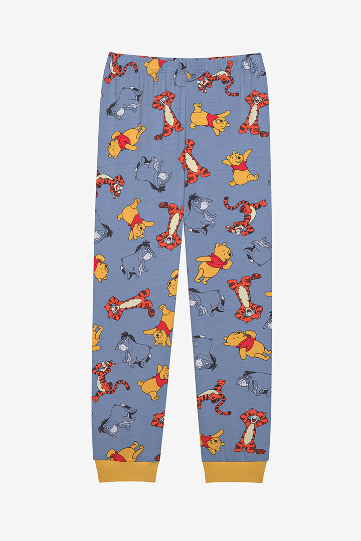 Unisex Winnie And Eeyore Multicolored Pajama Set