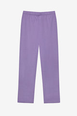 Girl Cat Shirt Lilac Pajama Set