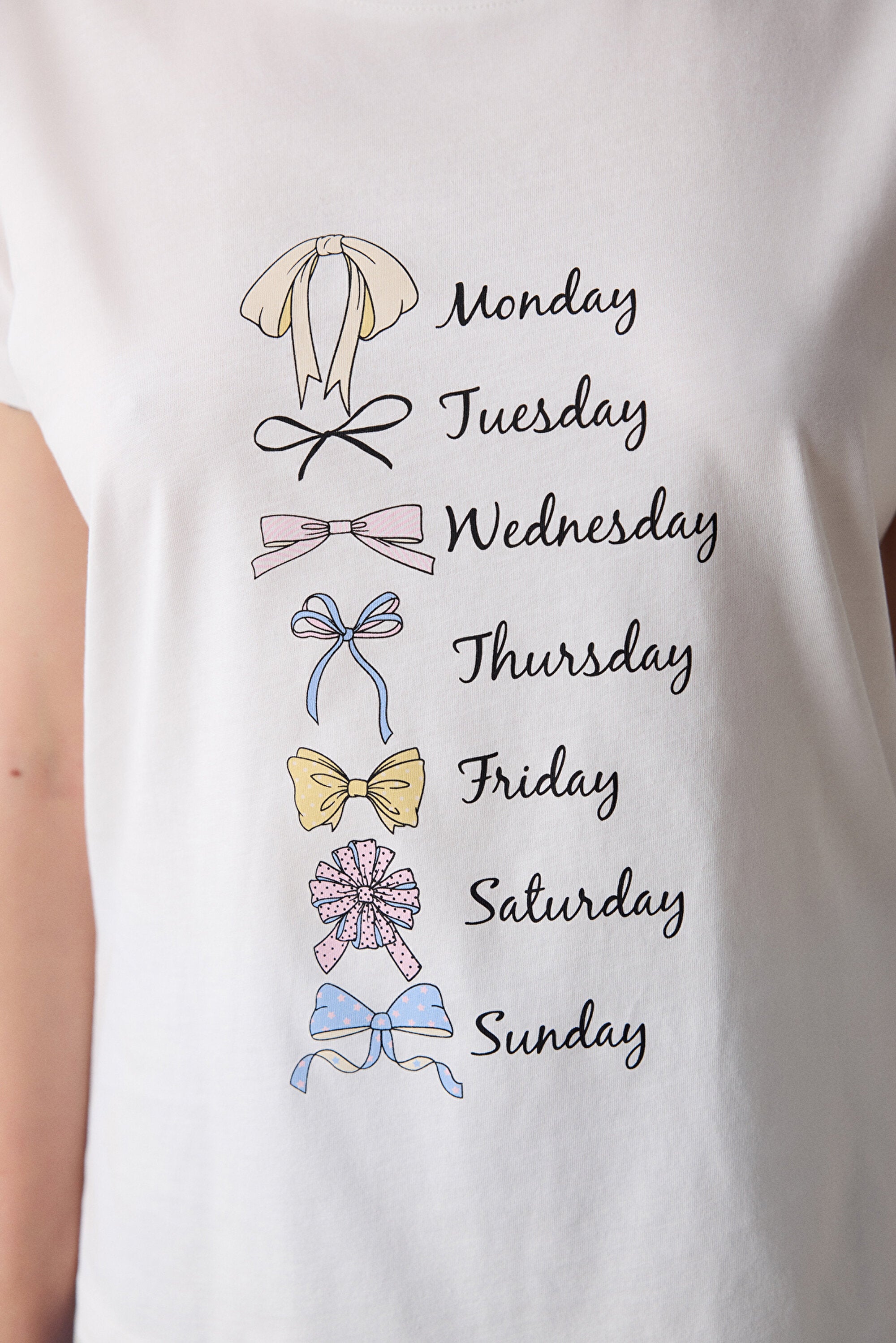 Bow Of The Day Trousers Multicolored Pajama Set