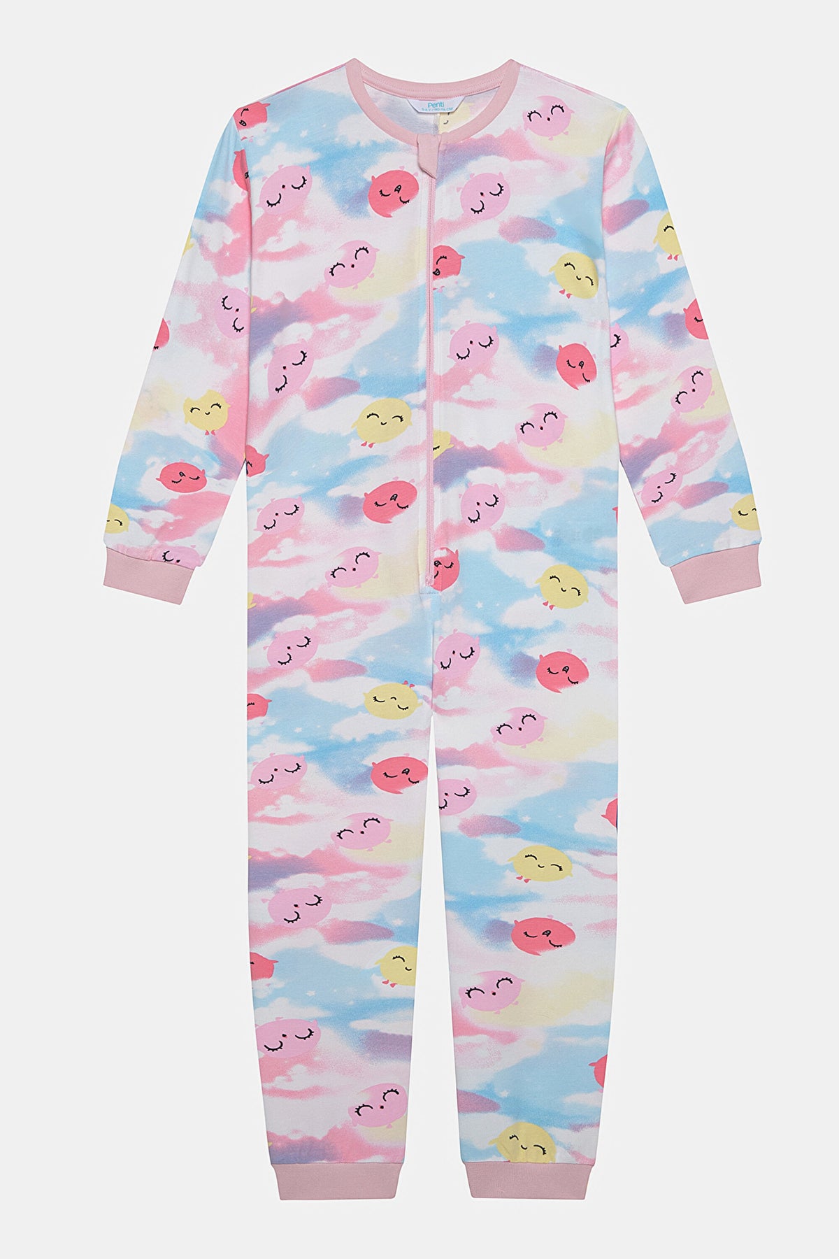 Girl Tie Dye Off White Jumpsuit