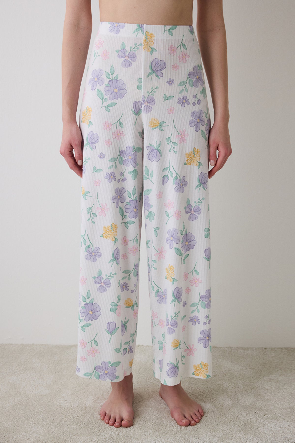 Love More Printed Pant Multi Colour PJ Bottom