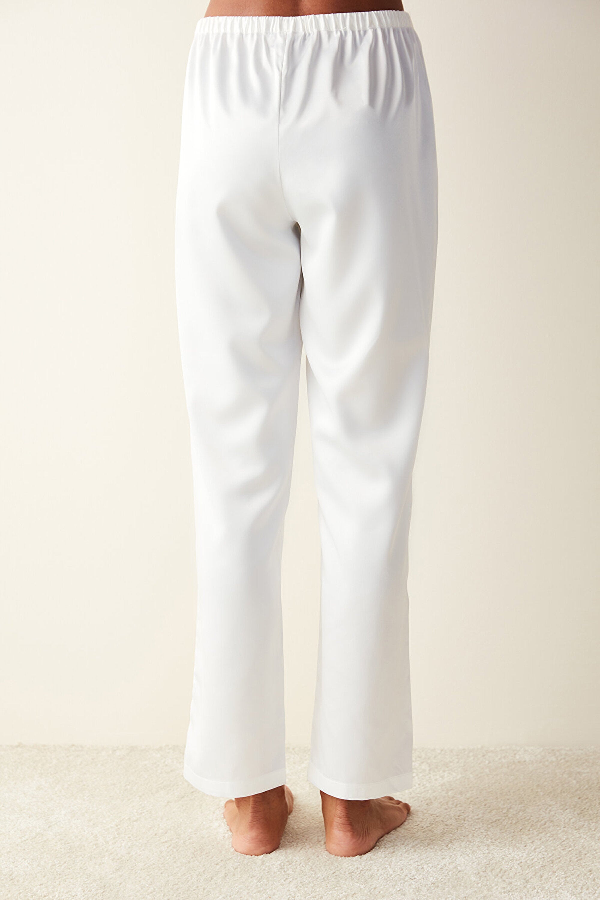 Bridal Satin White Pant PJ Bottom