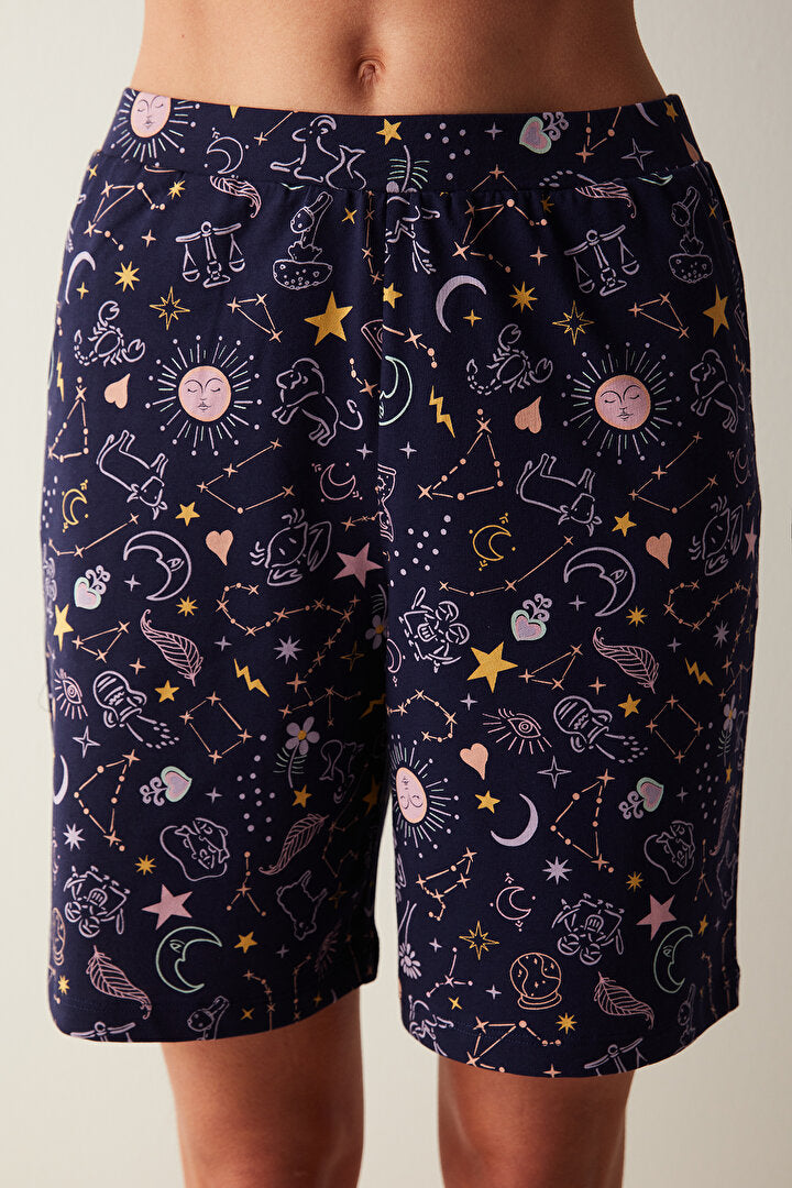 Zodiac Navy Short PJ Bottom