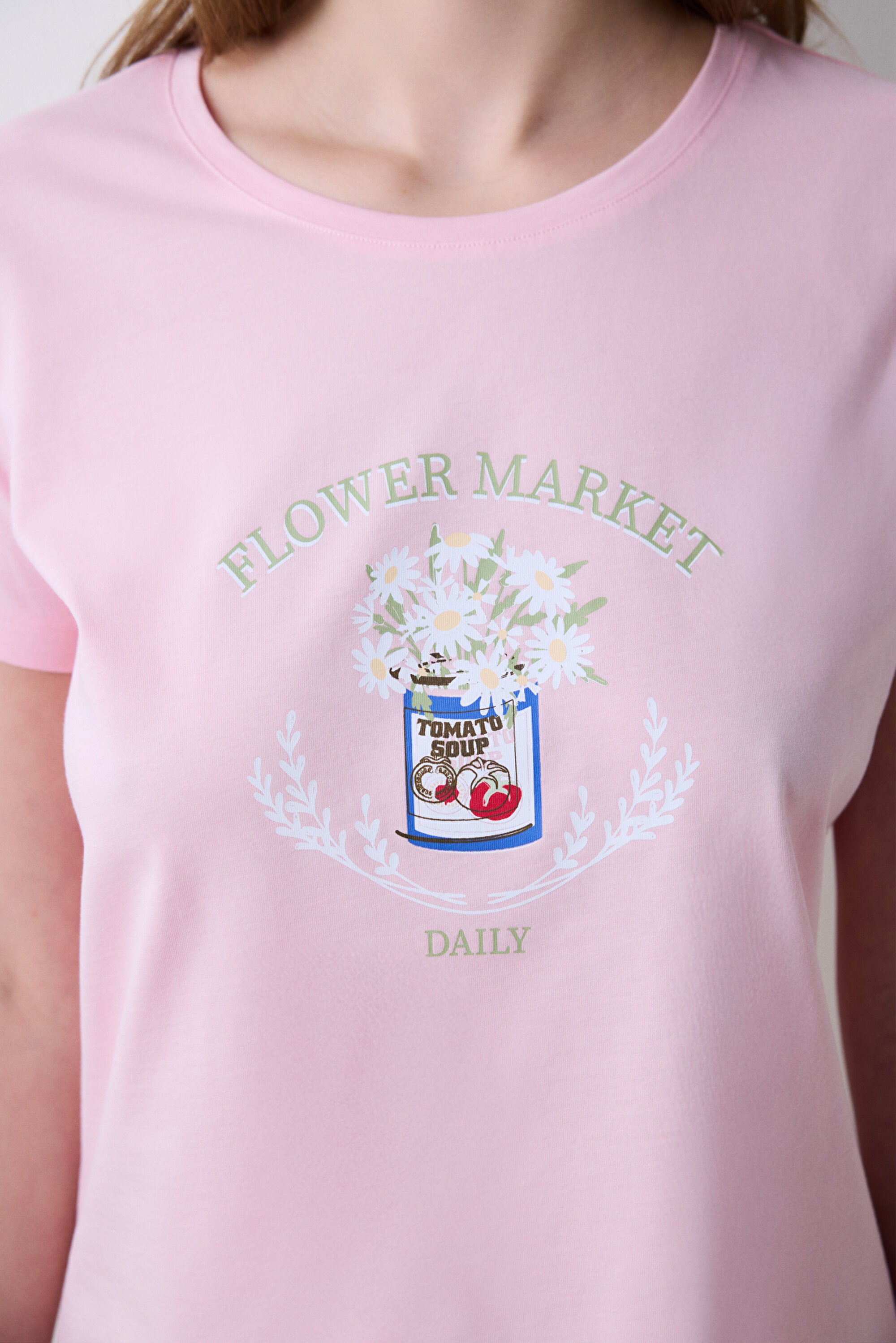 Flower Market Trousers Multicolored Pajama Set