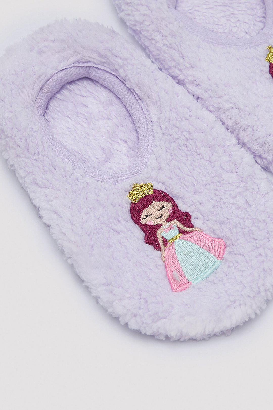 Girls Princess Detailed Lilac Booties