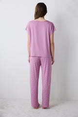 Alia Soft Pants Lilac Pajama Set