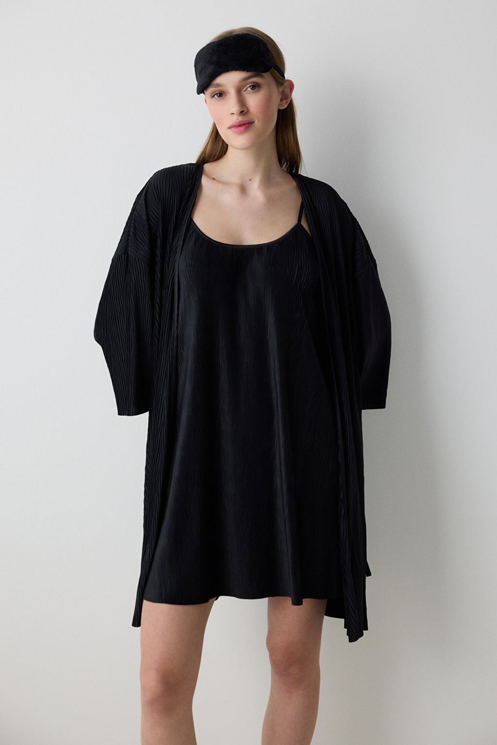 Fleur Black Nightgown - Penti Loves Paris Collection
