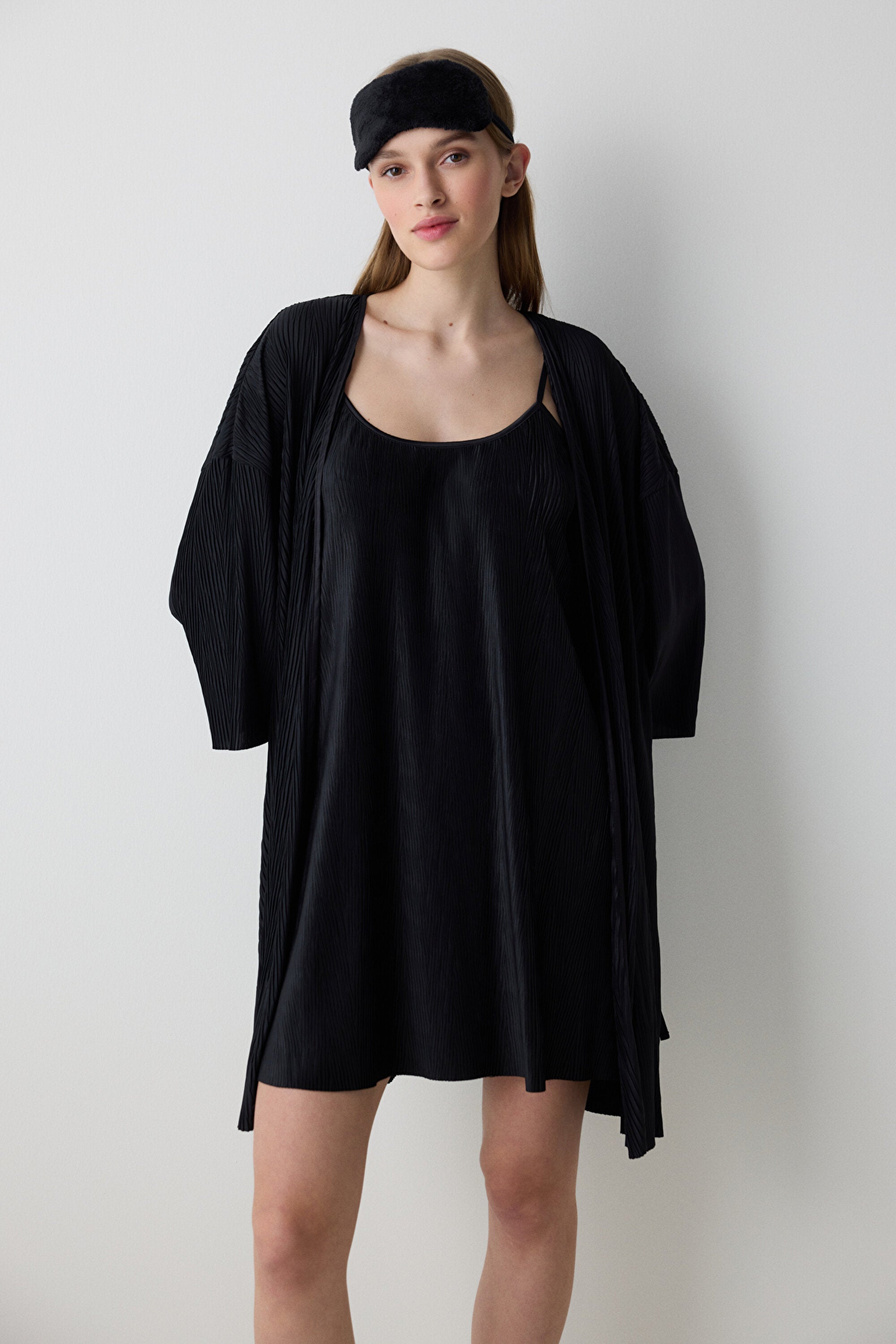 Fleur Black Nightgown - Penti Loves Paris Collection