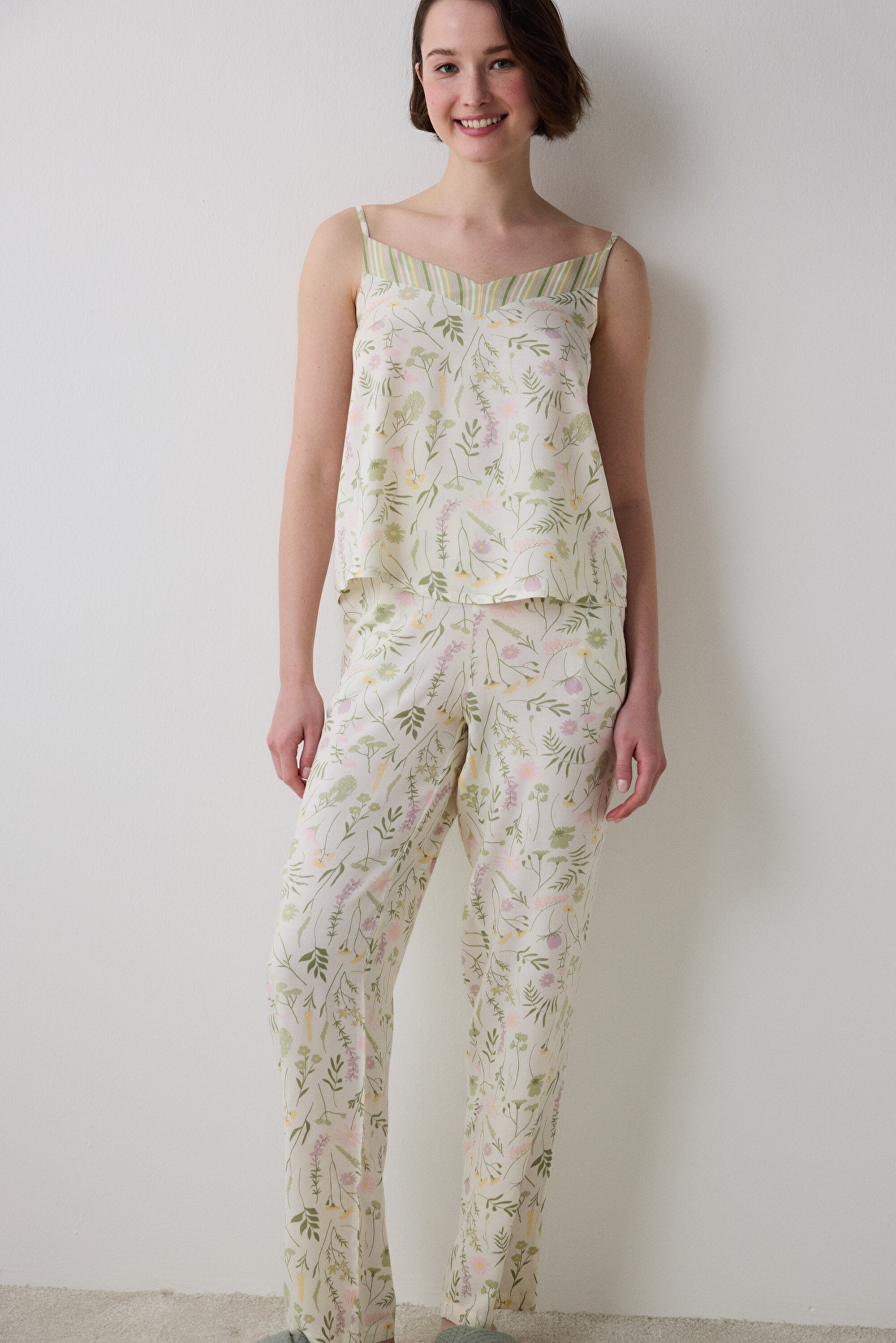 Iris Floral Multicolored Tank Top