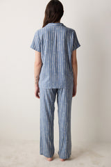 Freya Shirt Pants Gray Pajama Set