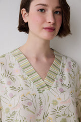 Iris Floral T-Shirt Multicoloured Pajama Top
