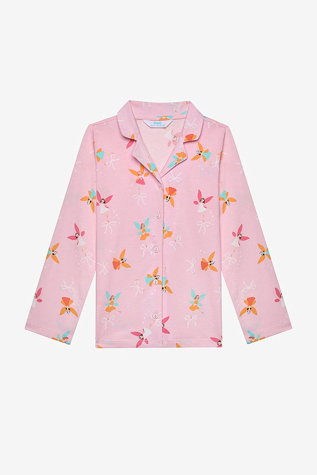 Girl Fairy Shirt Pajama Set Main Image