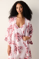 Naya Satin Pink Dressing Gown