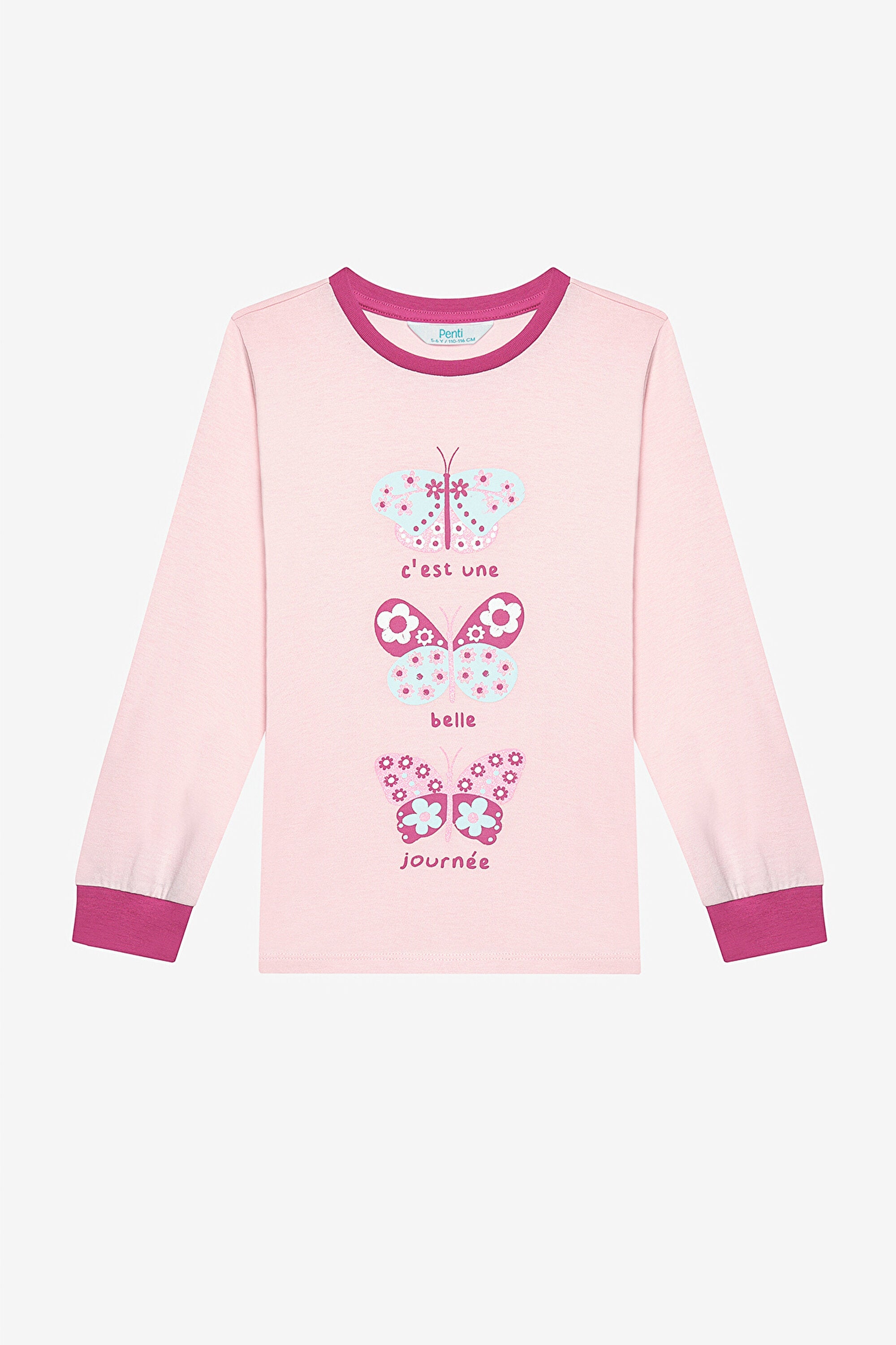 Cotton Girls Le Monde 2-Piece Multicolored Pajama Set
