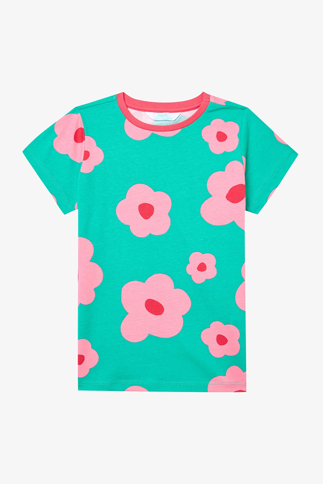 Girls' Flowers Multicolored 2-Piece Pajama Set