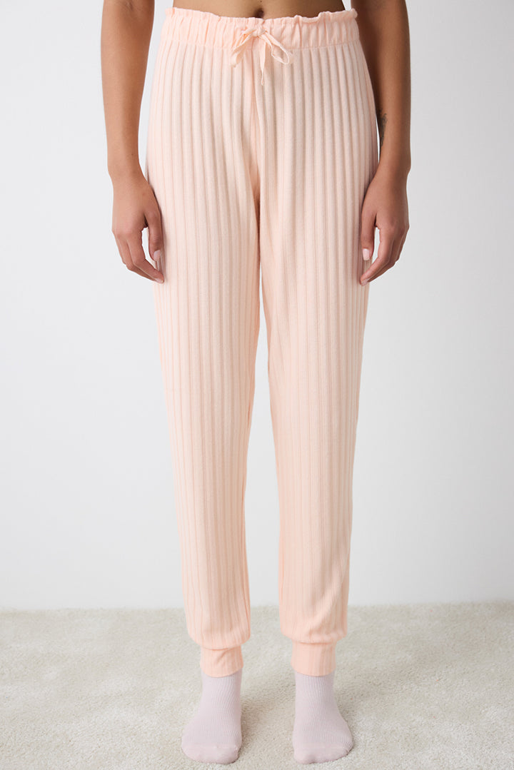 Cozy Rib Pink Trousers